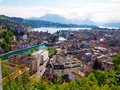 Вид на старый город Люцерн, Швейцария. Авторские туры по Швейцарии с частным русским гидом