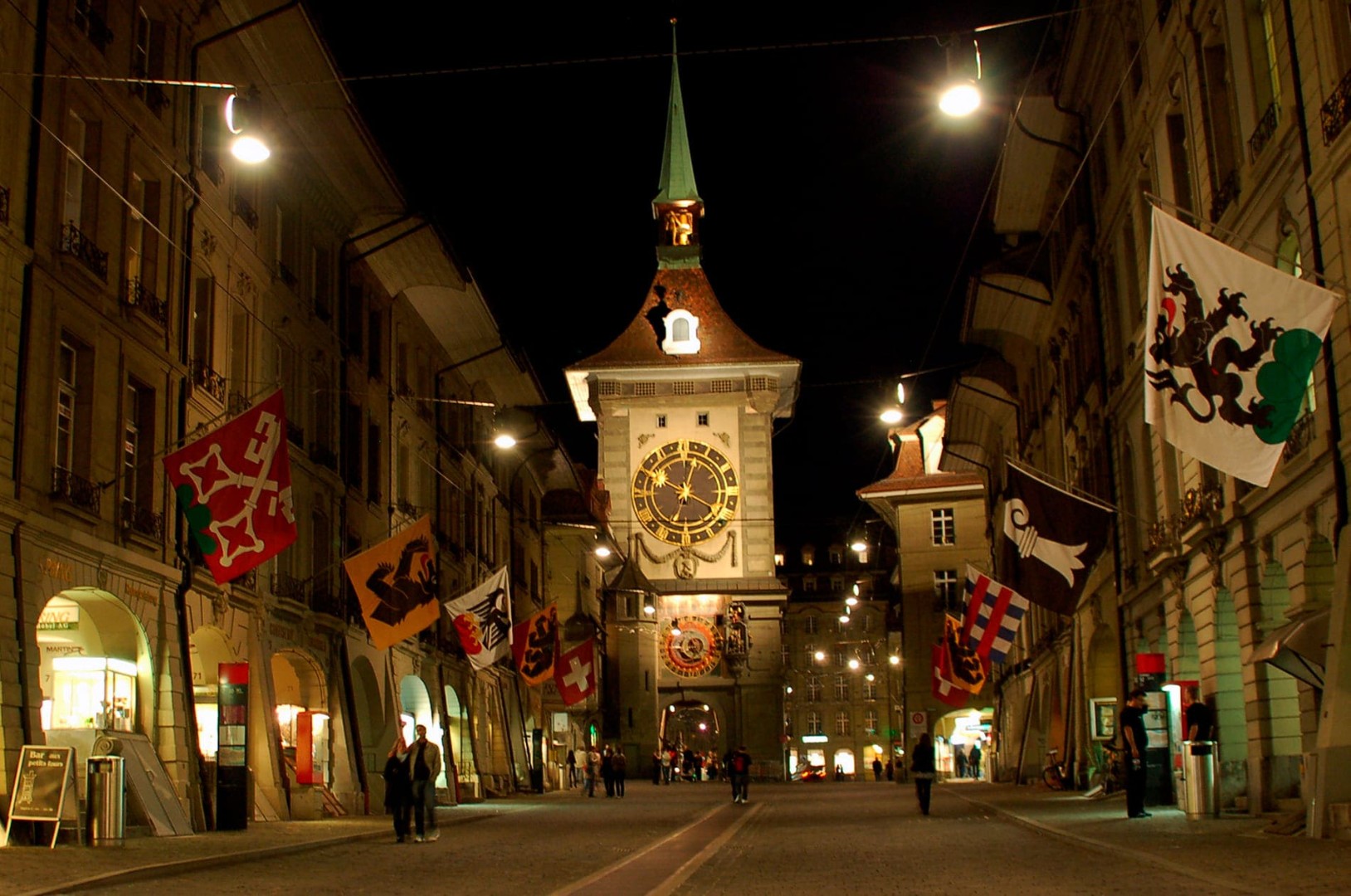 Вечерний Берн. Швейцария