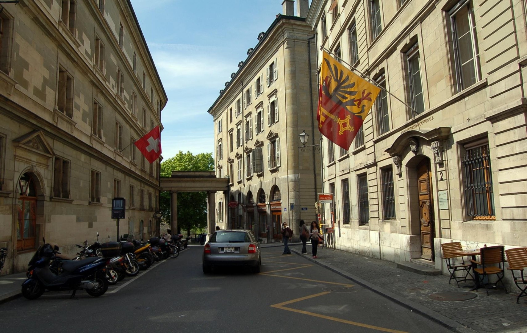 Исторический центр Женевы. Швейцария